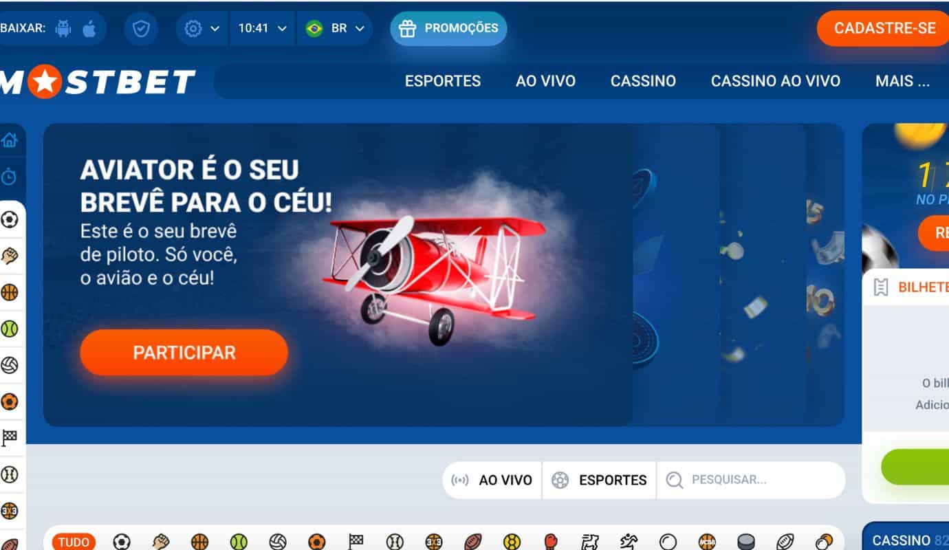 Mostbet Brasil Aviator site oficial