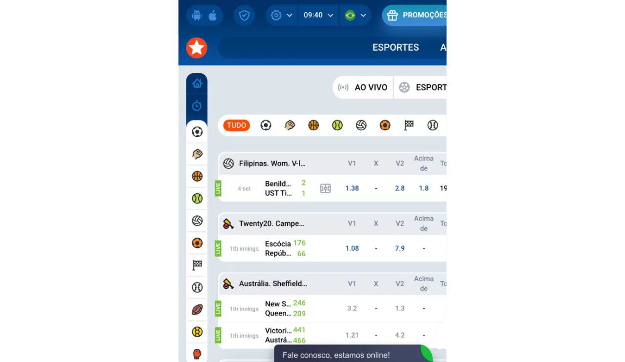 Mostbet Brasil abra a versão móvel da plataforma de apostas